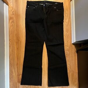 Black flare jeans